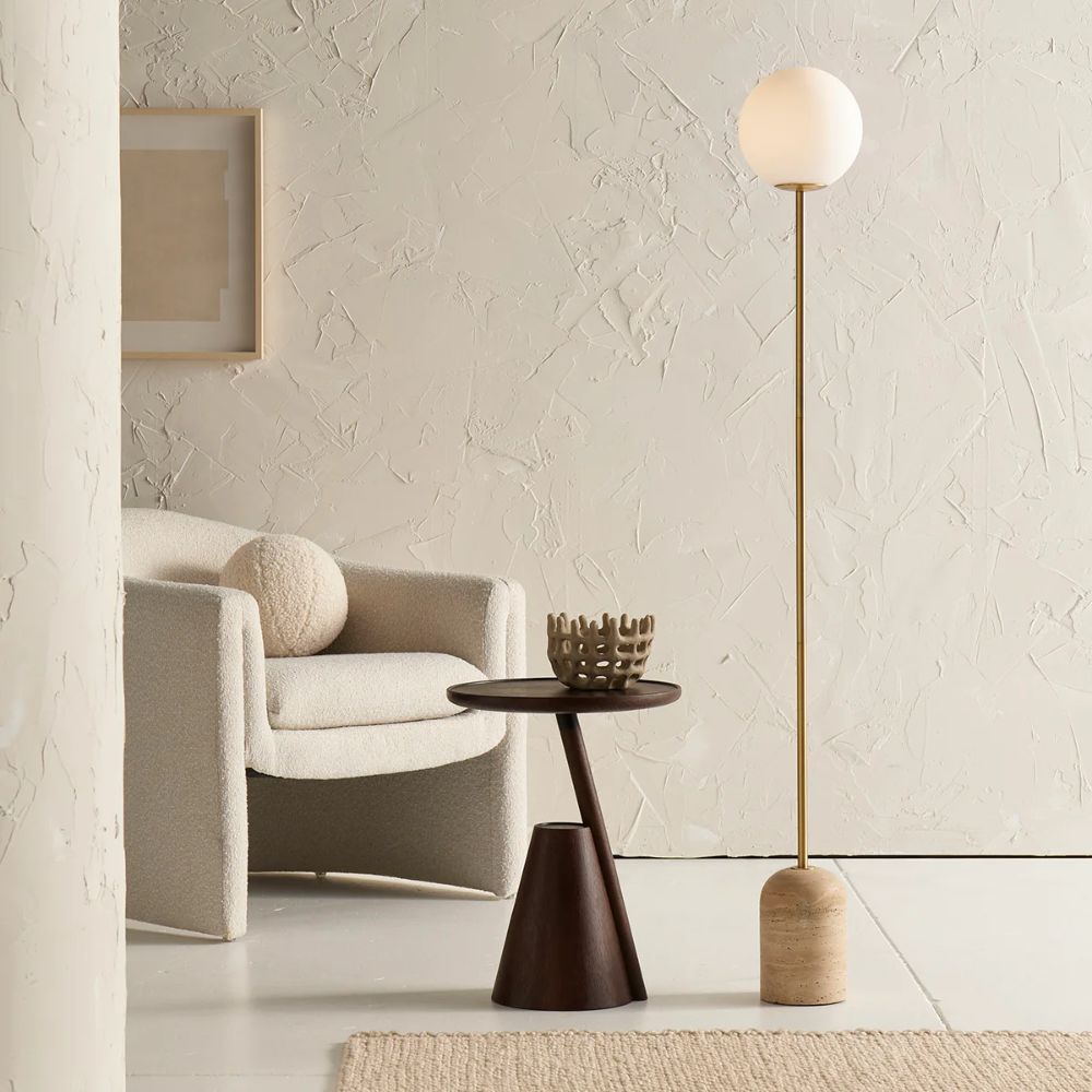 Mayfield SOREN - Travertine Floor Lamp-Mayfield-Ozlighting.com.au