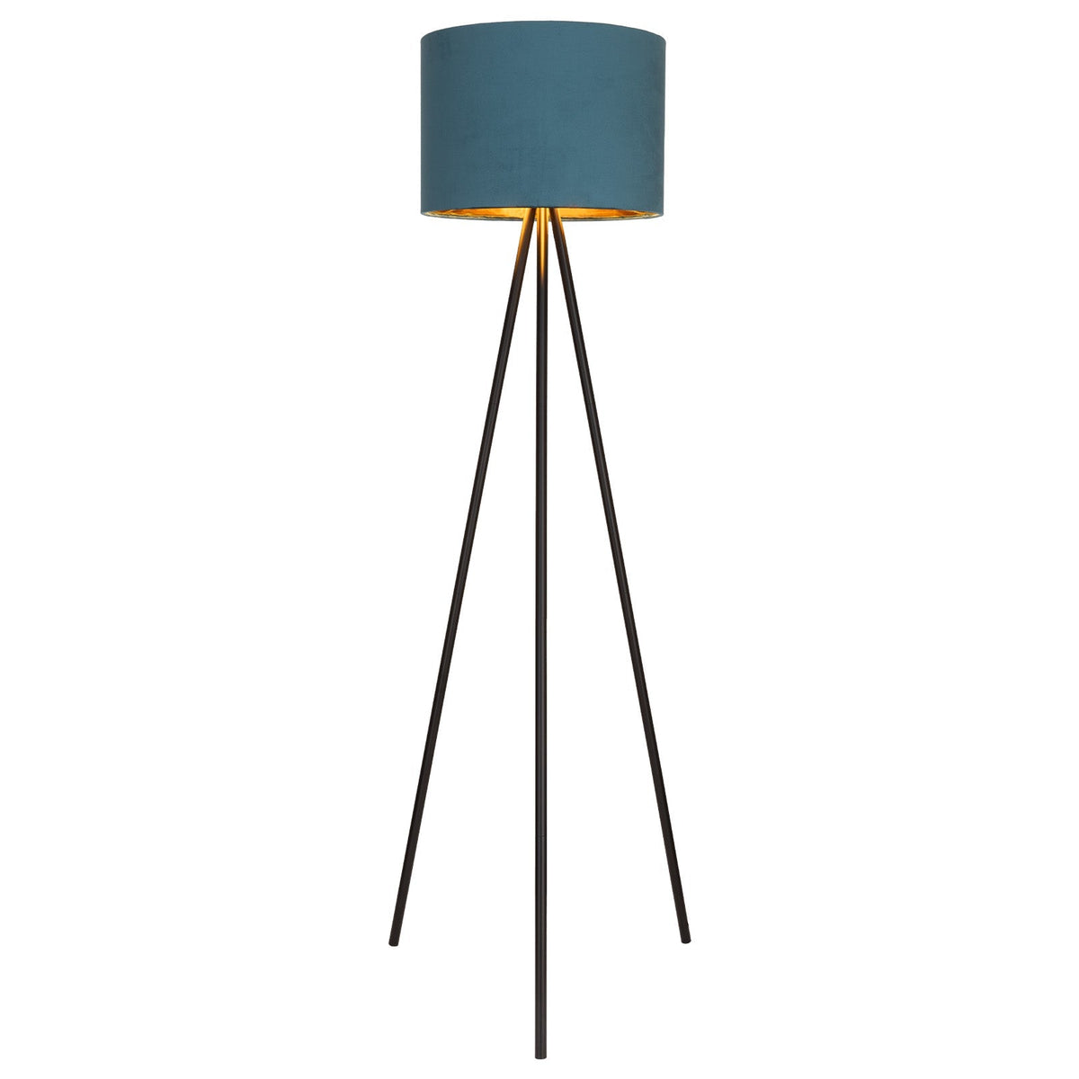 [STOCK CHECK; BARCODE MISSING] Mercator Alexia Floor Lamp · Velvet Blue-Mercator-Ozlighting.com.au