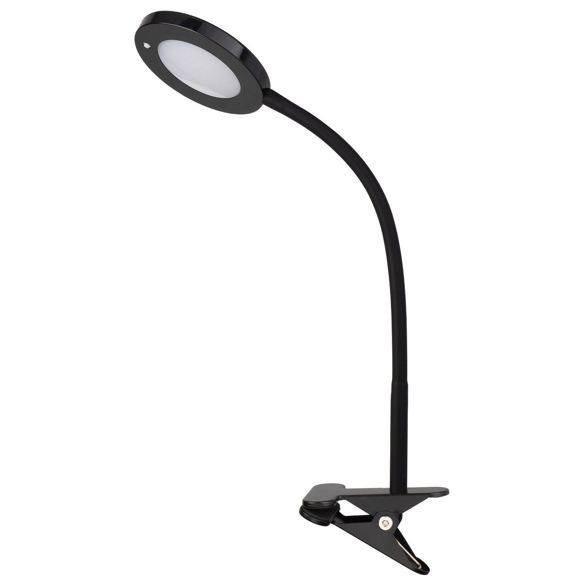 [STOCK CHECK; RESTOCK CHECK; BARCODE MISSING] Mercator Chester LED Clamp · Black-Mercator-Ozlighting.com.au