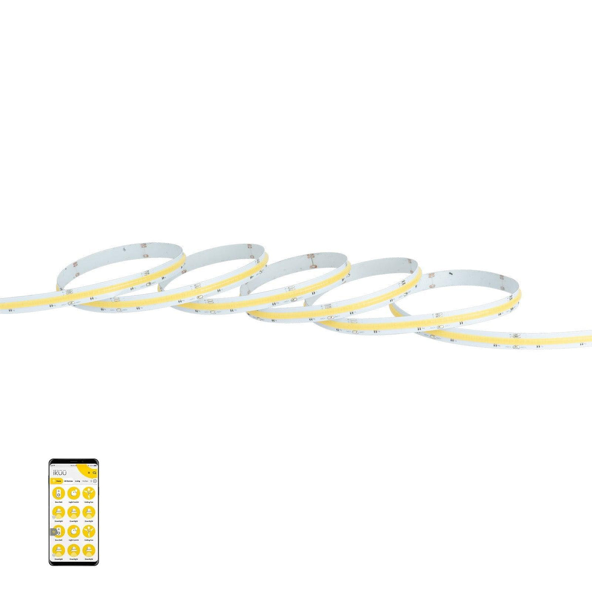 [STOCK CHECK; BARCODE MISSING] Mercator Ikuü Smart Zigbee 5m COB Strip Light-Mercator-Ozlighting.com.au