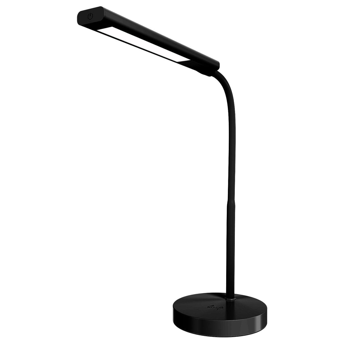 [STOCK CHECK; BARCODE MISSING] Mercator Zane Wireless Charging Task Lamp · Black-Mercator-Ozlighting.com.au