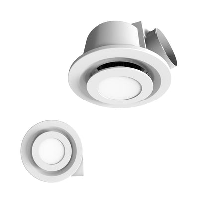 Modura ALLAIR PRO LED - 250mm High Extraction Round Ceiling Exhaust Fan With LED Light-Modura-Ozlighting.com.au