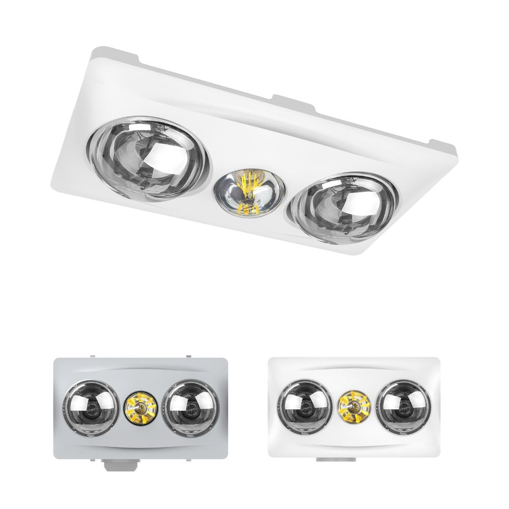 Modura BATHLUX2 Bathroom Heater-Light-Exhaust Fan - 3-in-1-Modura-Ozlighting.com.au