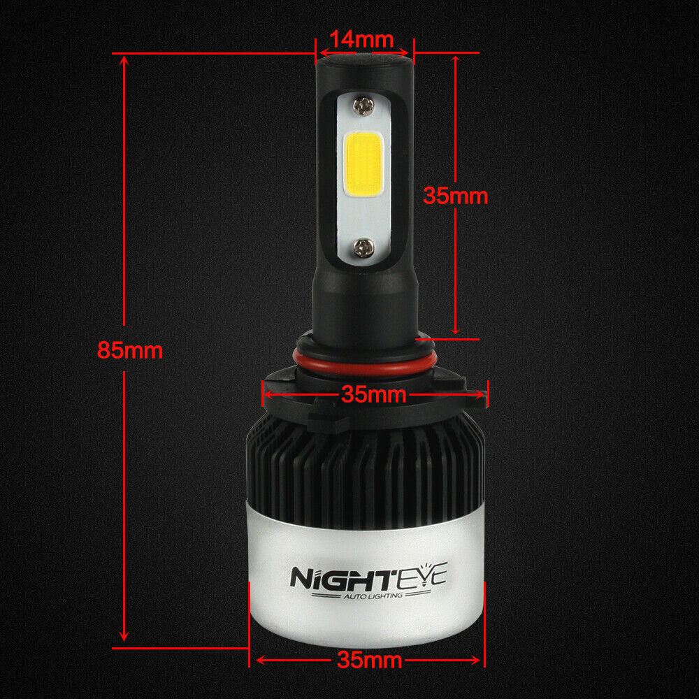 Nighteye 9005 HB3 LED Headlight Bulbs 36W 4500LM Set of 2-Ozlighting-Ozlighting.com.au