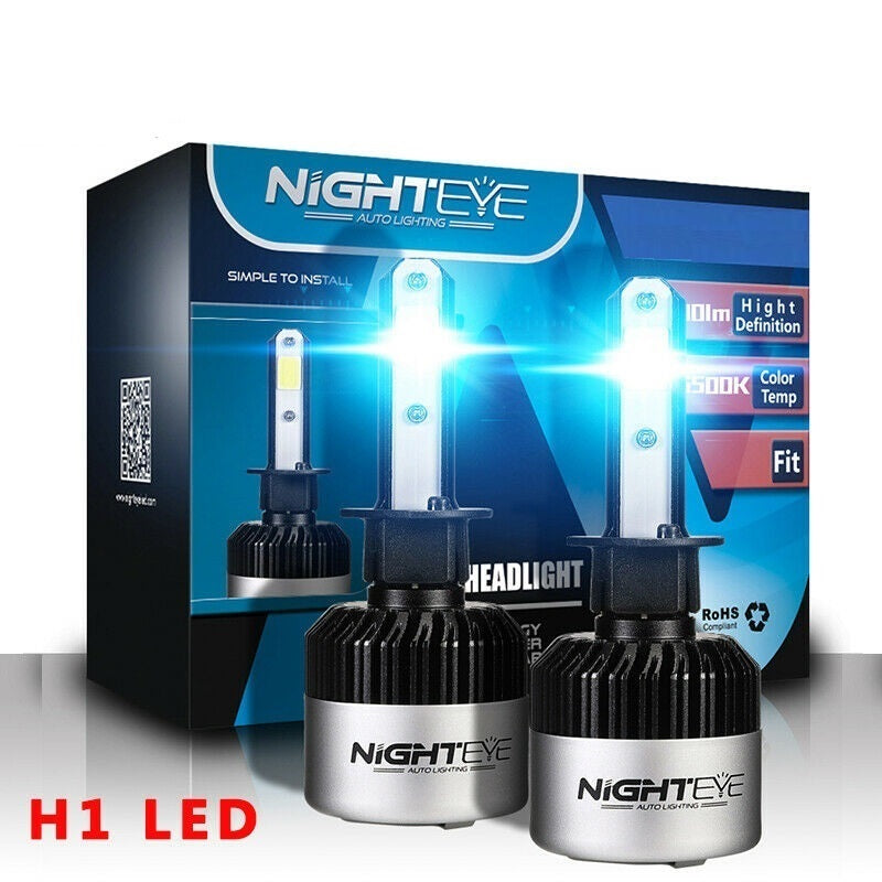 Nighteye H1 LED Headlight Bulbs 36W 4500LM Set of 2-Ozlighting-Ozlighting.com.au