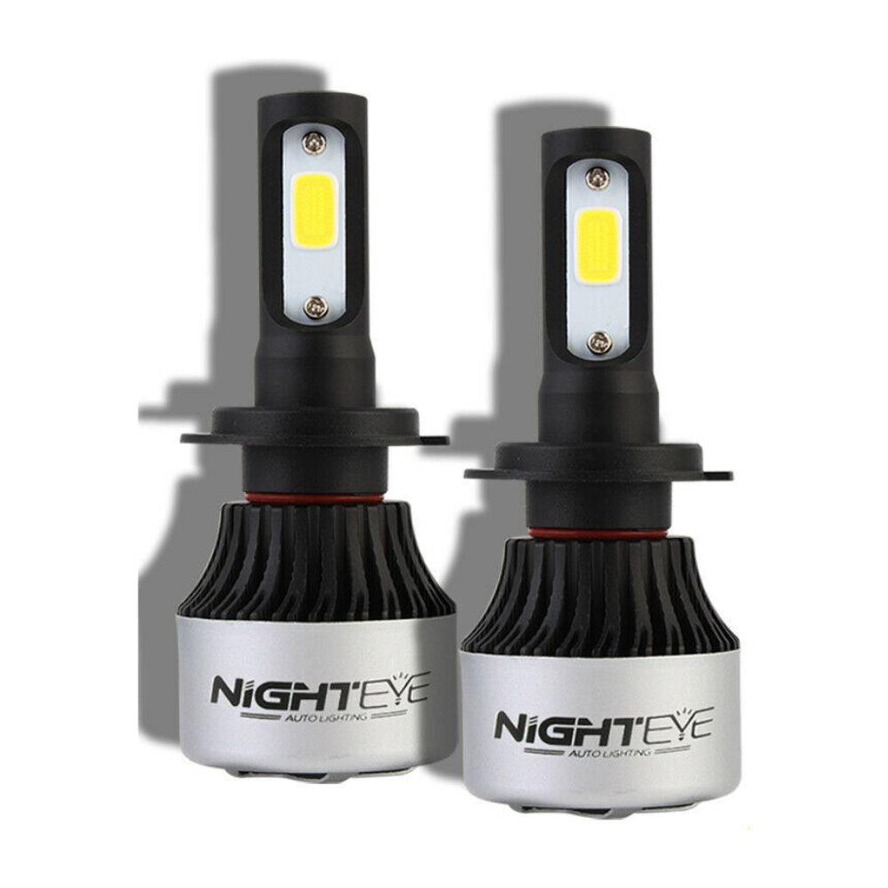 Nighteye H7 LED Hi/Lo Headlight Bulbs 36W 4500LM Set of 2-Ozlighting-Ozlighting.com.au