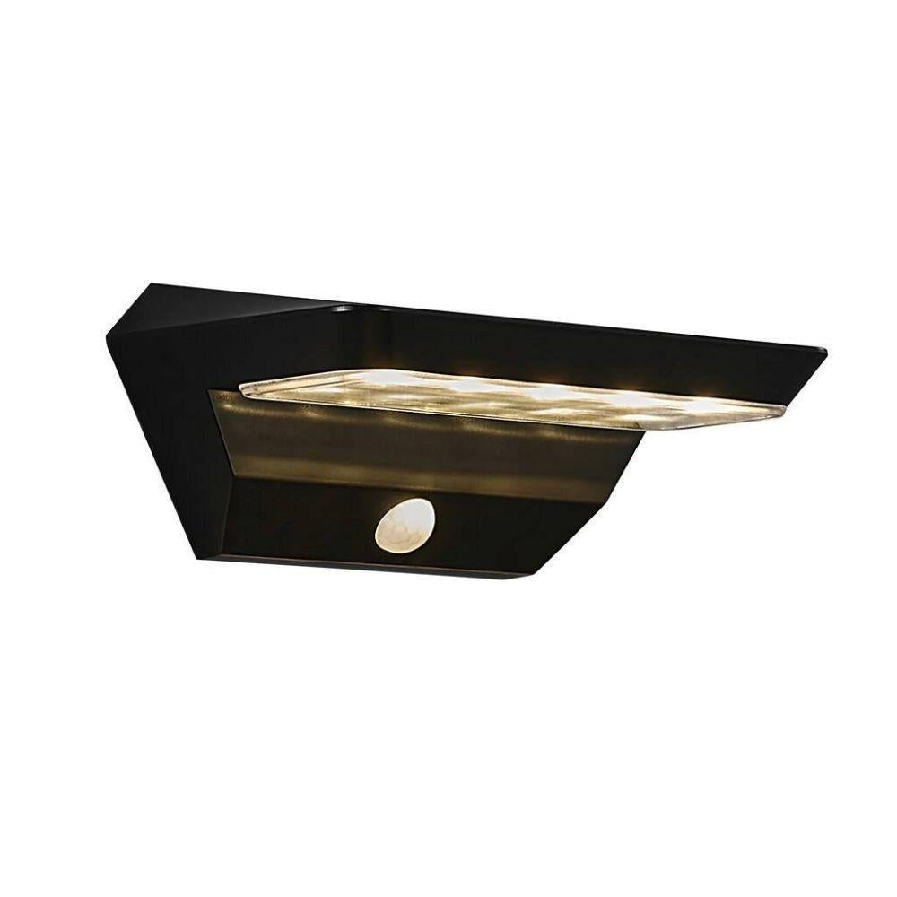 Nordlux AGENA Solar LED Outdoor Wall Light - Powered 5W IP44, Sensor, 3000K-Nordlux-Ozlighting.com.au
