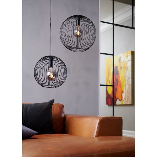 Nordlux BERONI Pendant - 1 Light Minimalist Cage-Nordlux-Ozlighting.com.au