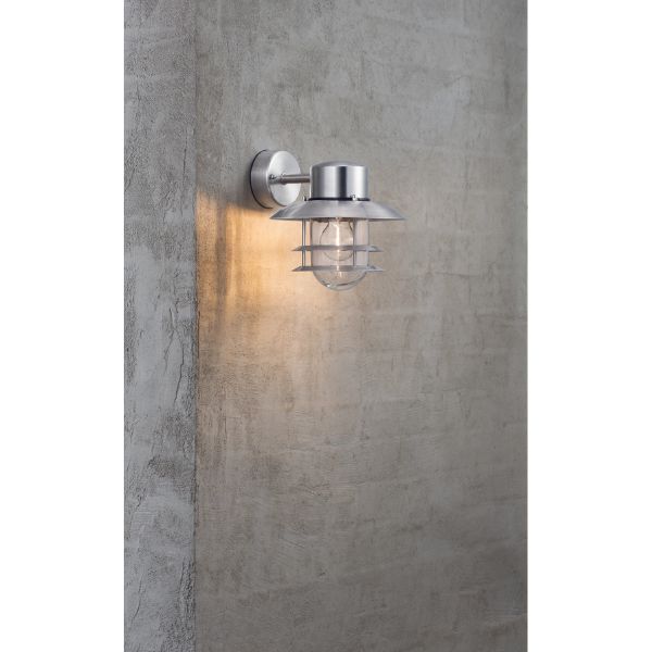 Nordlux BLOKHUS Outdoor Wall Light - Galvanized Steel, IP54-Nordlux-Ozlighting.com.au