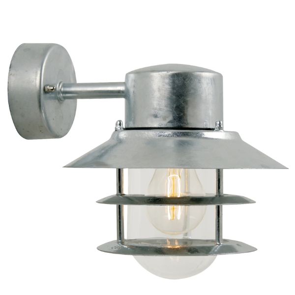 Nordlux BLOKHUS Outdoor Wall Light - Galvanized Steel, IP54-Nordlux-Ozlighting.com.au