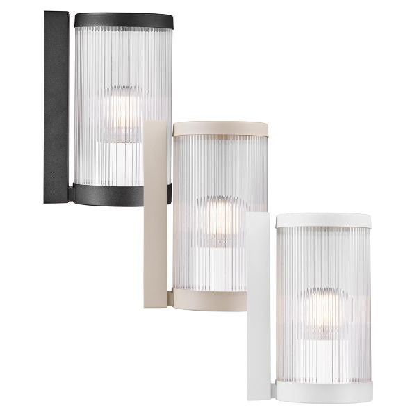 Nordlux COUPAR Wall Light - Modern Ribbed, IP54-Nordlux-Ozlighting.com.au