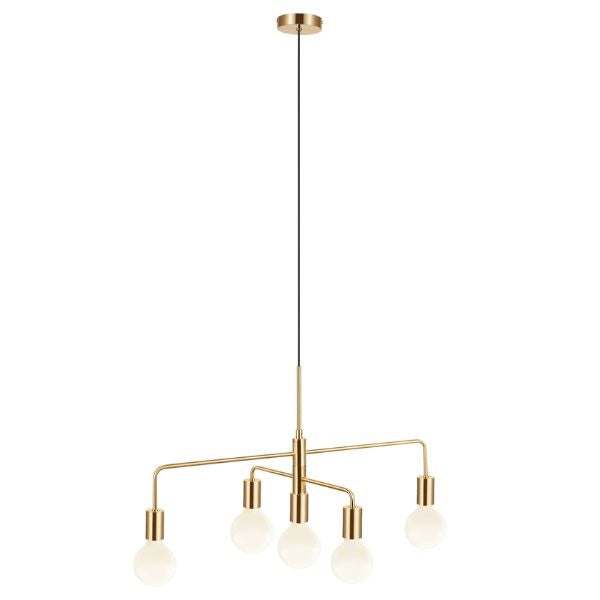 Nordlux GLOOM - 5 Light Minimalist Industrial Metal Pendant-Nordlux-Ozlighting.com.au