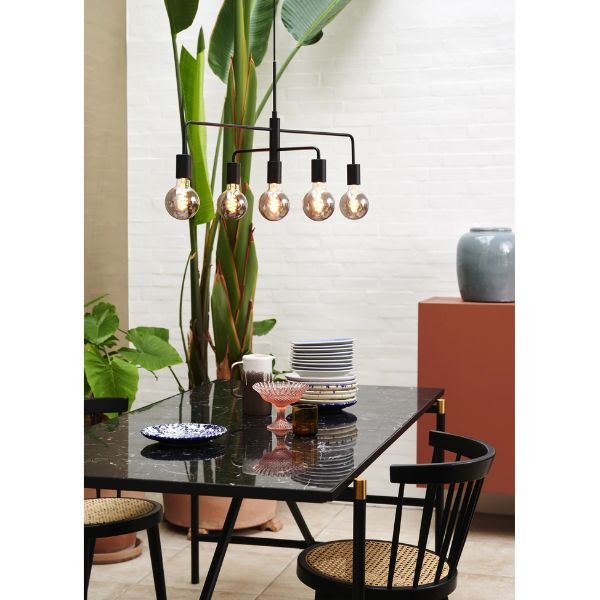 Nordlux GLOOM - 5 Light Minimalist Industrial Metal Pendant-Nordlux-Ozlighting.com.au