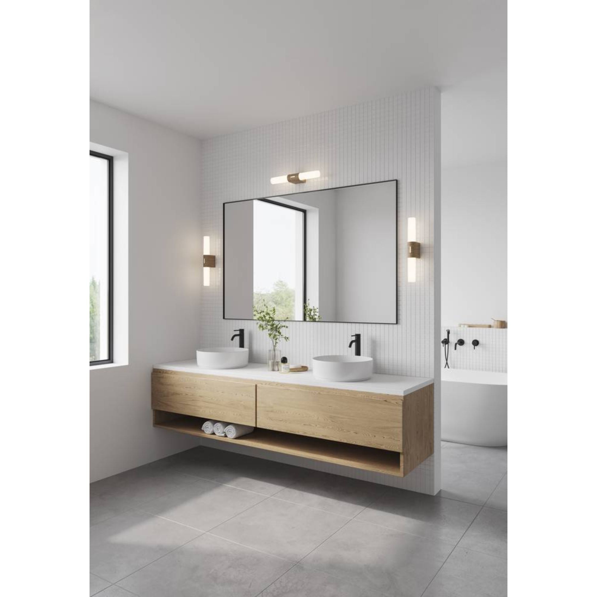 Nordlux HELVA - 9W Double Basic Wall Light-Nordlux-Ozlighting.com.au