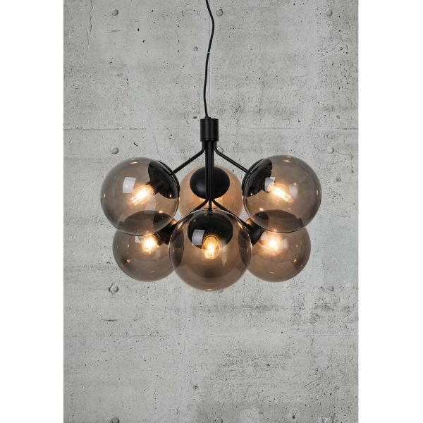 Nordlux IVONA Pendant - 4/6 Light Modern Mouth-Blown Glass and Steel-Nordlux-Ozlighting.com.au