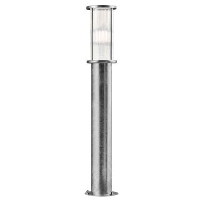 Nordlux LINTON - Ribbed Lantern-Style Metal Outdoor Bollard IP54-Nordlux-Ozlighting.com.au