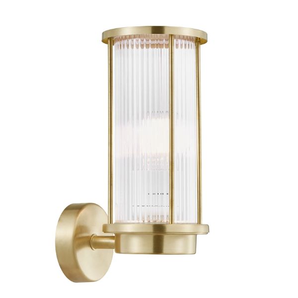 Nordlux LINTON - Ribbed Lantern-Style Metal Outdoor Wall Light IP54-Nordlux-Ozlighting.com.au