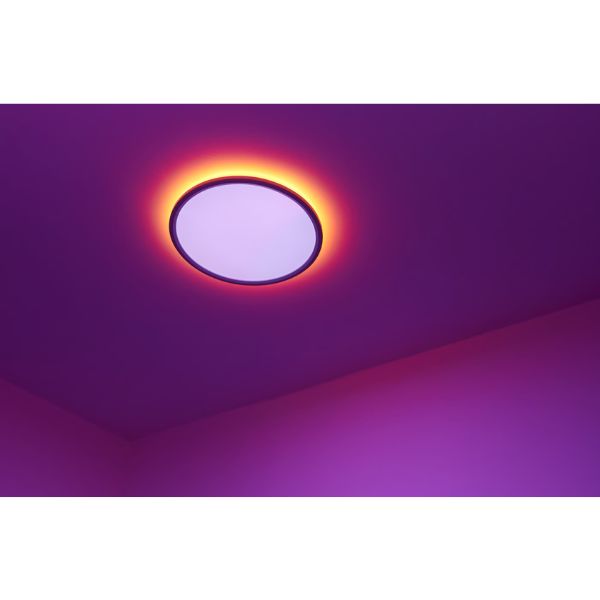Nordlux LIVA Smart Ceiling Light - RGB Colour-Adjustable, IP54-Nordlux-Ozlighting.com.au