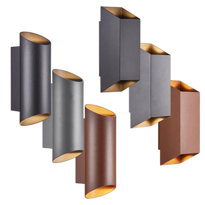 Nordlux NICO - Up/Down Outdoor Aluminium Wall Light IP54-Nordlux-Ozlighting.com.au