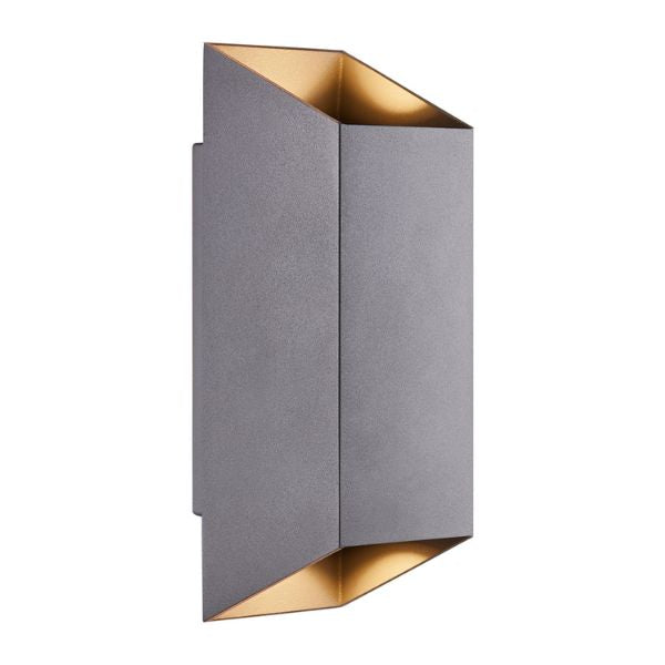 Nordlux NICO Up/Down Outdoor Wall Light - Aluminium, IP54-Nordlux-Ozlighting.com.au