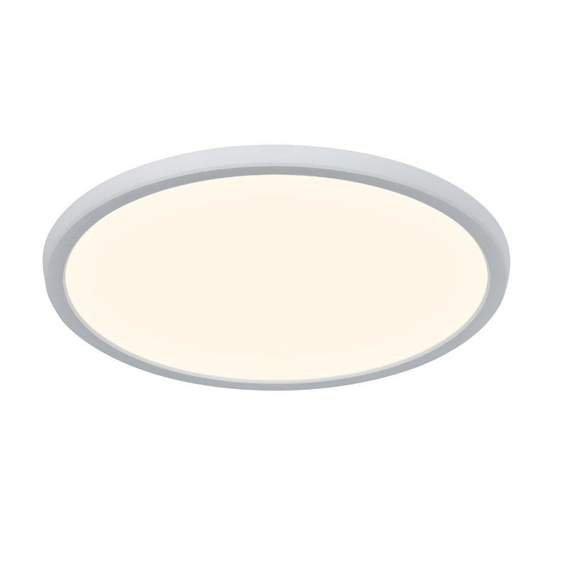 Nordlux OJA - 15W/20W/30W Smart LED White Tuneable Round Oyster Ceiling Light IP20 White-Nordlux-Ozlighting.com.au