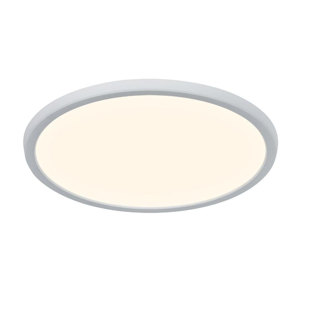 Nordlux OJA Smart LED Ceiling Light - 15W/20W/30W White Tuneable Round Oyster, IP20 White-Nordlux-Ozlighting.com.au