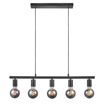 Nordlux PACO - 5 Light Minimalistic Industrial Metal Pendant Light-Nordlux-Ozlighting.com.au