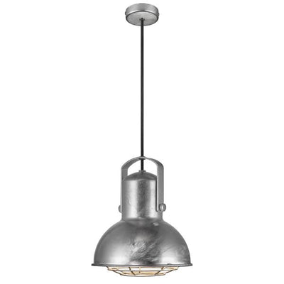 Brushed nickel industrial pendant light deals