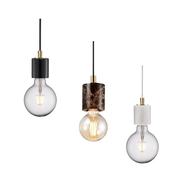 Nordlux SIV Pendant Light - 1 Light Marble Suspension Cable-Nordlux-Ozlighting.com.au
