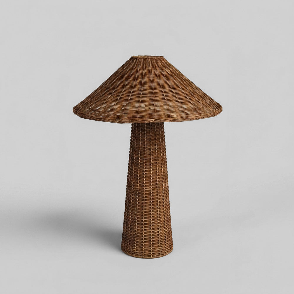 OneWorld Collection APEX Rattan Table Lamp with Shade-ONEWORLD COLLECTION-Ozlighting.com.au