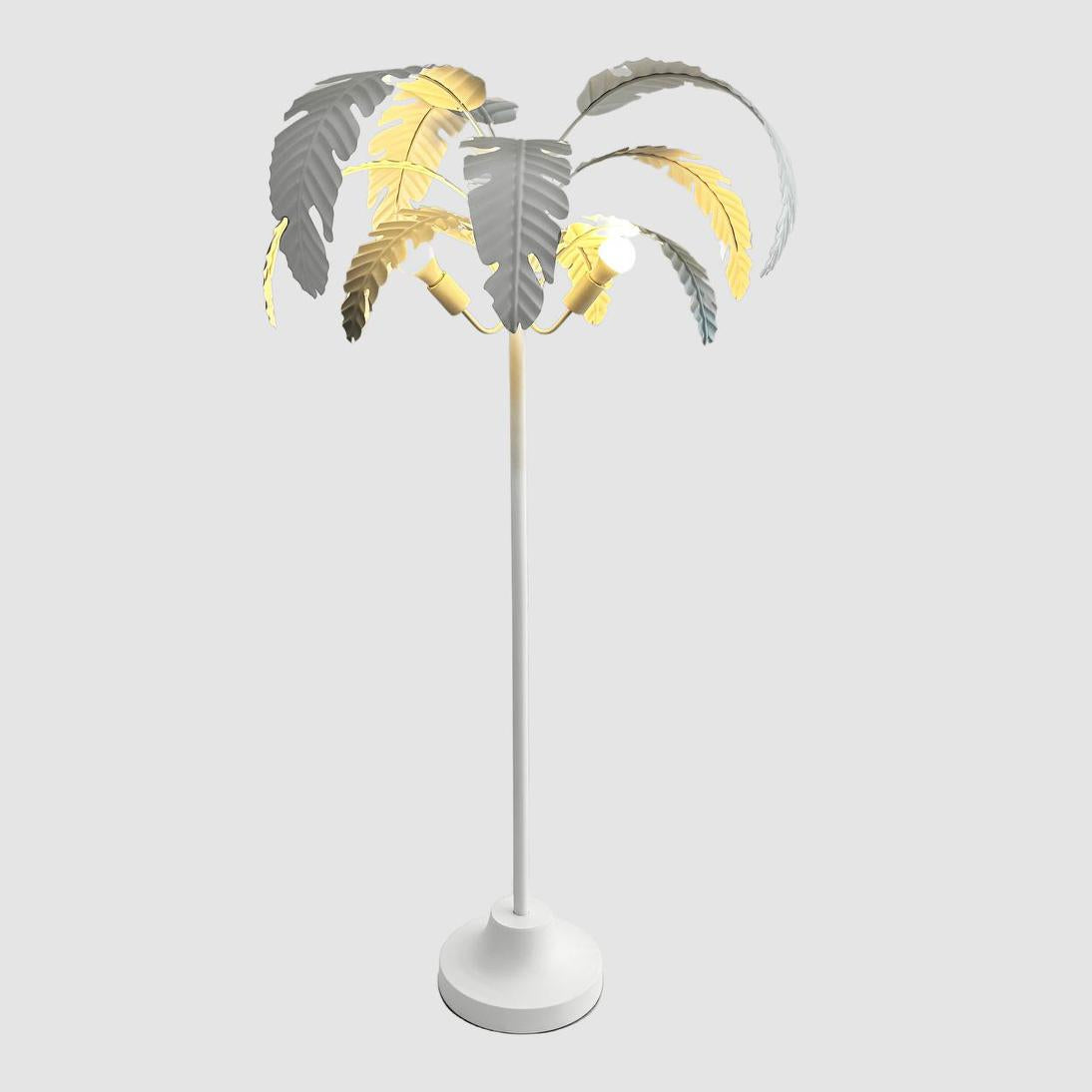 OneWorld Collection AZALEA Floor Lamp in White-ONEWORLD COLLECTION-Ozlighting.com.au