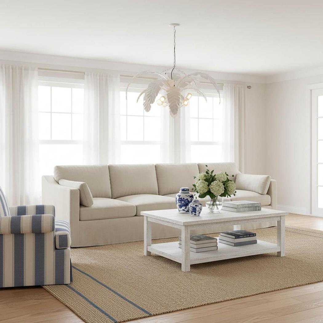 OneWorld Collection AZALEA Pendant Light in White-ONEWORLD COLLECTION-Ozlighting.com.au