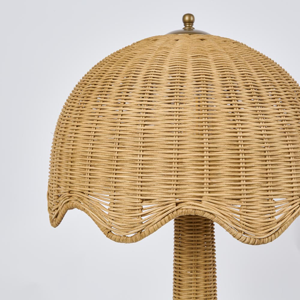 OneWorld Collection BROLLEY Rattan Table Lamp-ONEWORLD COLLECTION-Ozlighting.com.au