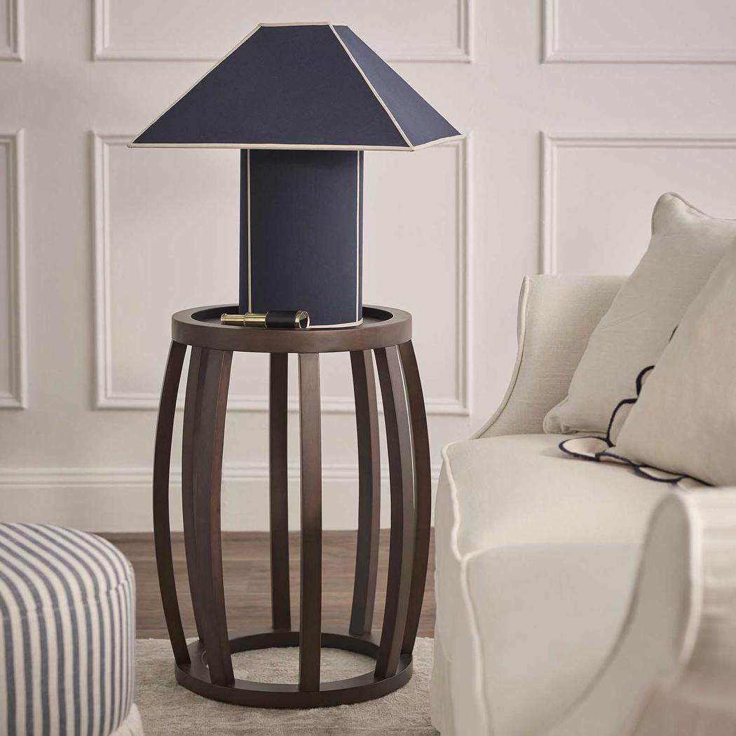 OneWorld Collection GABLE Table Lamp Dark Navy-ONEWORLD COLLECTION-Ozlighting.com.au