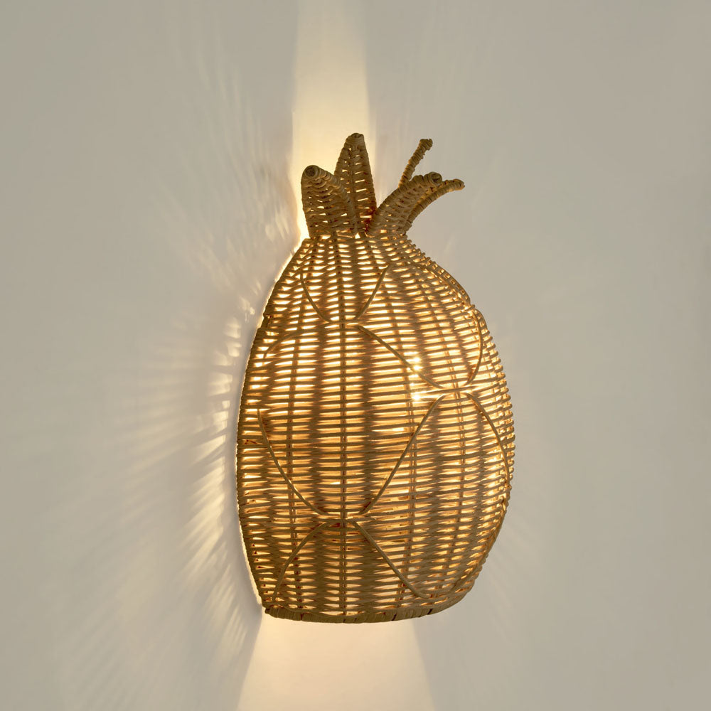 OneWorld Collection ISLA Rattan Wall Light-ONEWORLD COLLECTION-Ozlighting.com.au