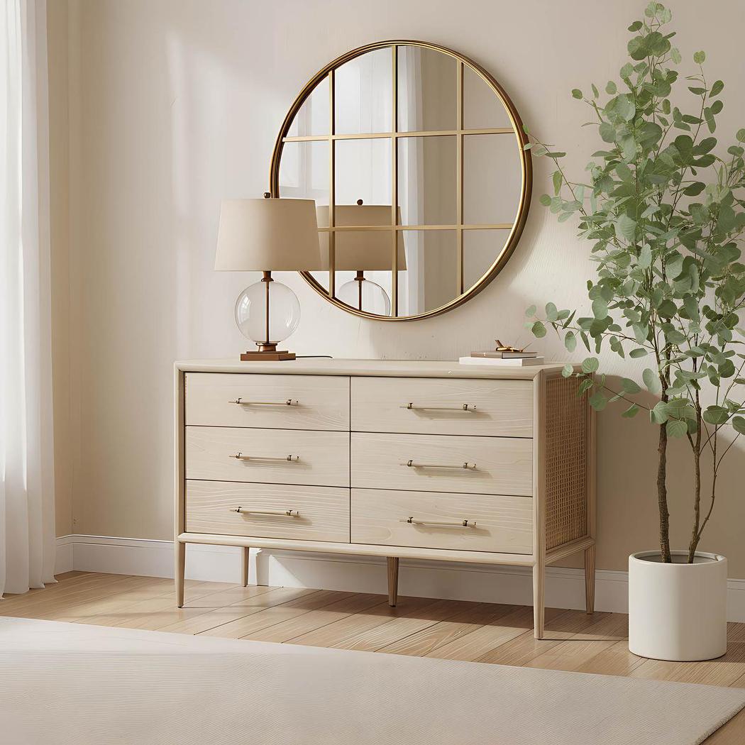 OneWorld Collection IVY Small Glass Table Lamp - Antique Brass / Natural Linen Shade-ONEWORLD COLLECTION-Ozlighting.com.au