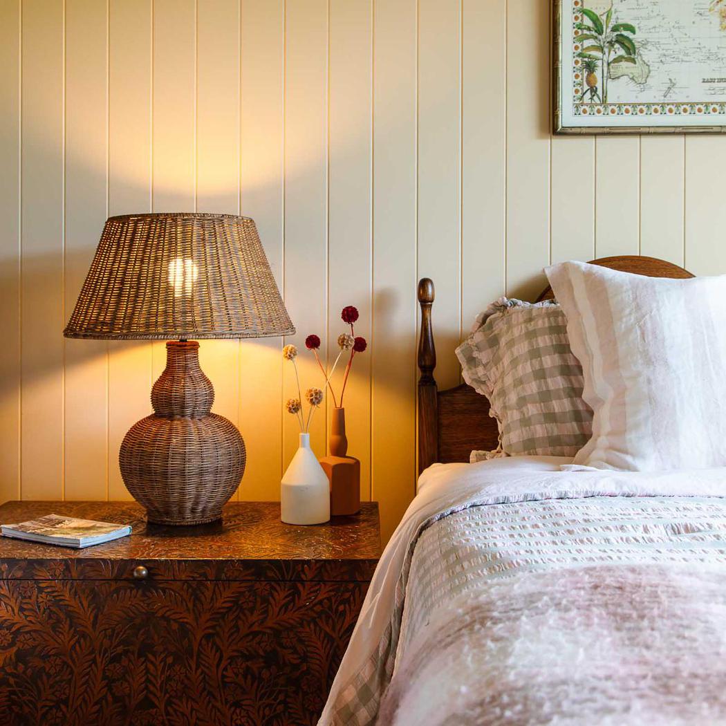 OneWorld Collection LONG ISLAND Rattan Table Lamp-ONEWORLD COLLECTION-Ozlighting.com.au