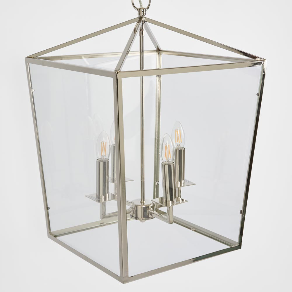 OneWorld Collection RALPH Square Glass Pendant Light - Large-ONEWORLD COLLECTION-Ozlighting.com.au