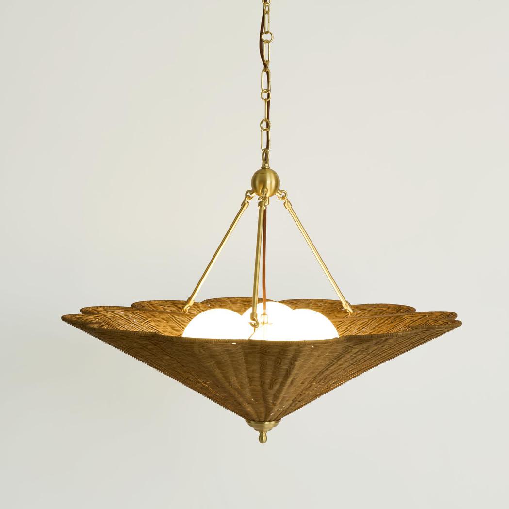 OneWorld Collection SCARBOROUGH Rattan Pendant Light-ONEWORLD COLLECTION-Ozlighting.com.au