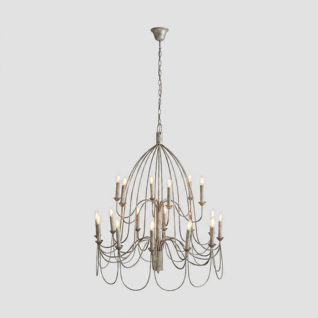 OneWorld Collection Taupe Chandelier Large-ONEWORLD COLLECTION-Ozlighting.com.au