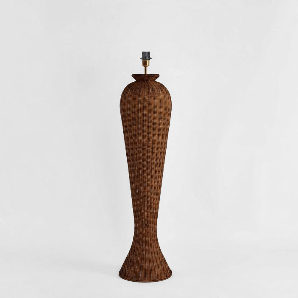 OneWorld Collection URN Rattan Floor Lamp Base Only-ONEWORLD COLLECTION-Ozlighting.com.au