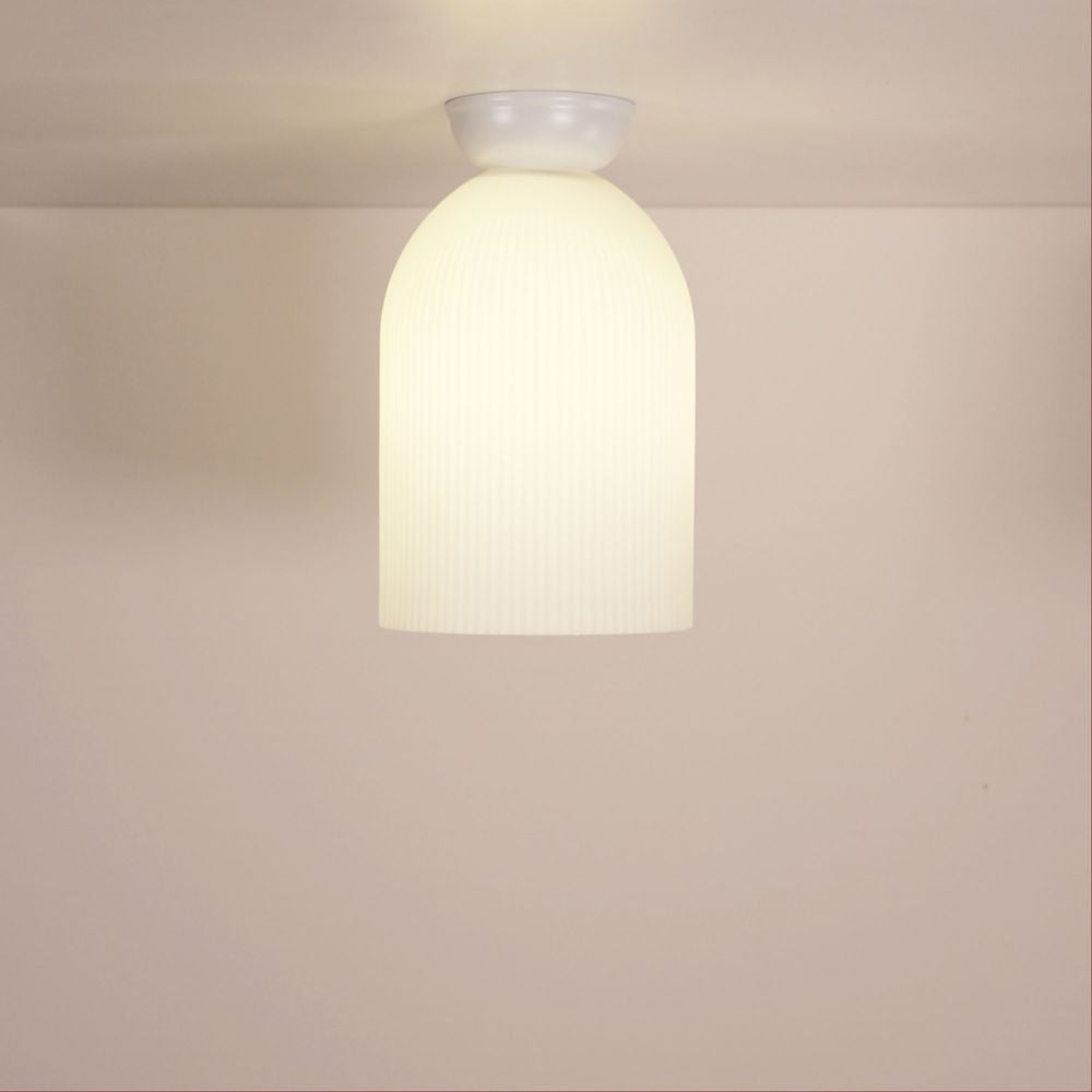 Oriel ARLEY DIY Shade - Max. 60W, Ribbed Glass-Oriel Lighting-Ozlighting.com.au