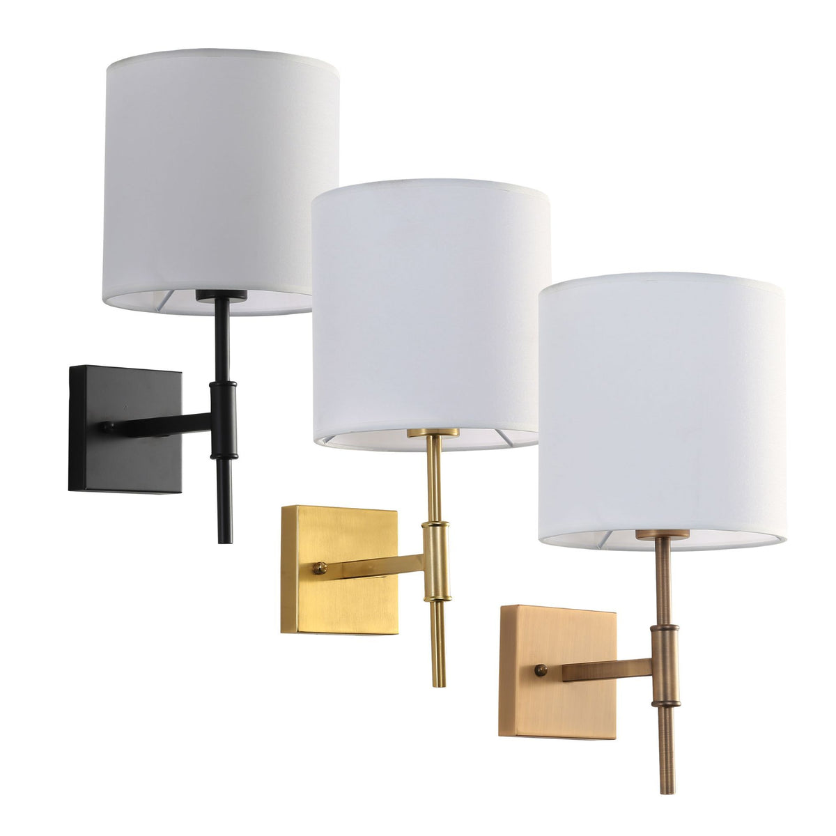 Oriel BELLA Wall Light Fabric Shade 60W-Oriel Lighting-Ozlighting.com.au