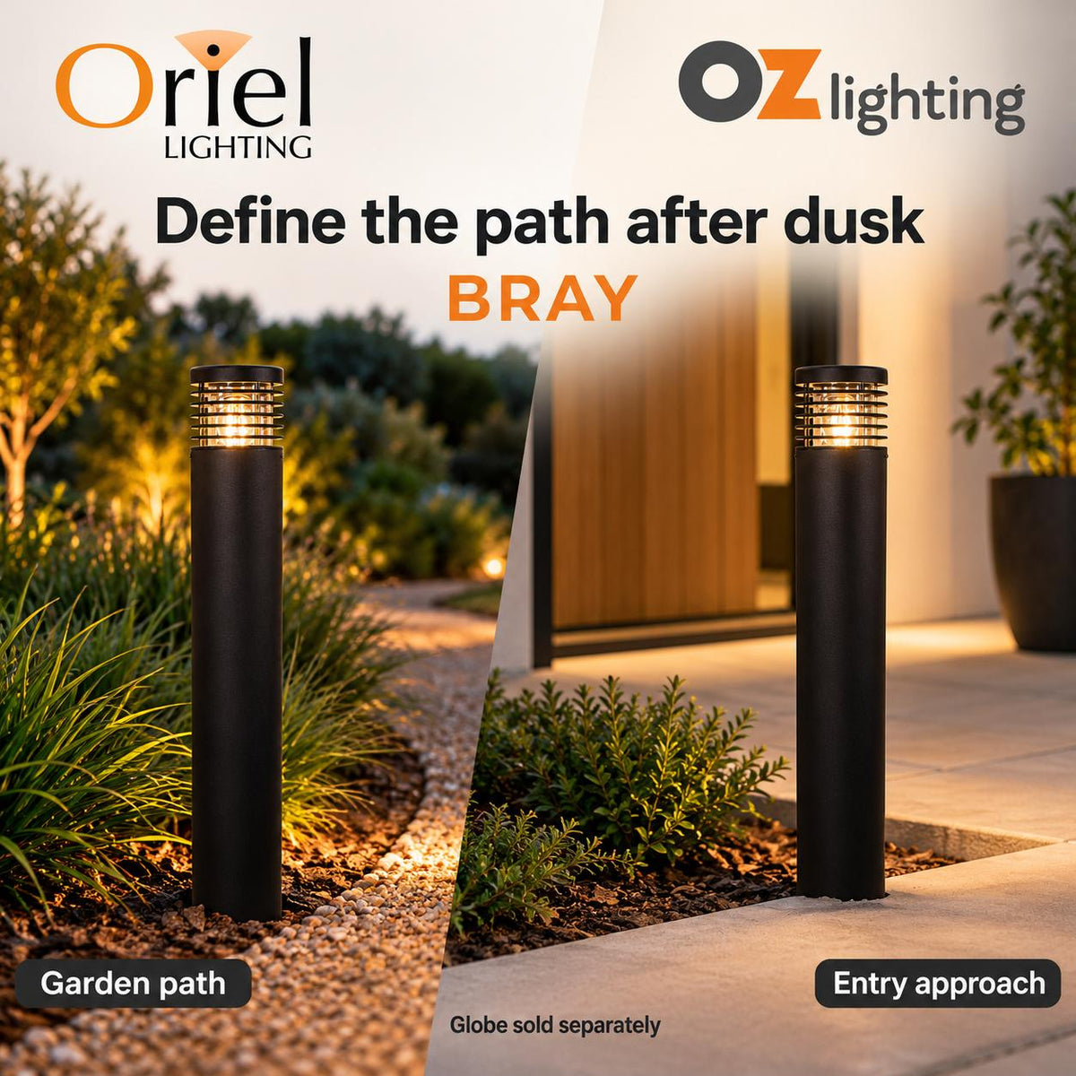 Oriel BRAY Bollard Light - 9W-Oriel Lighting-Ozlighting.com.au