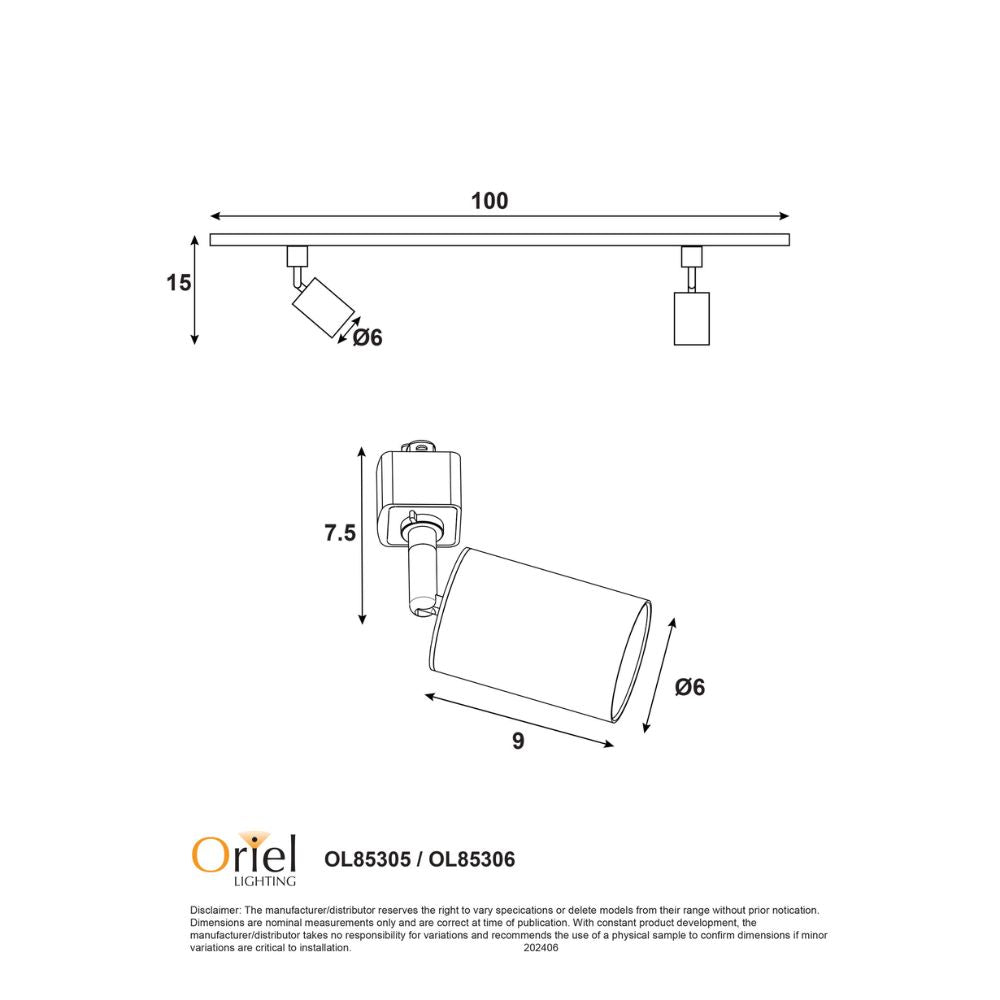 Oriel BRIDGE Track Light - 2-Oriel Lighting-Ozlighting.com.au