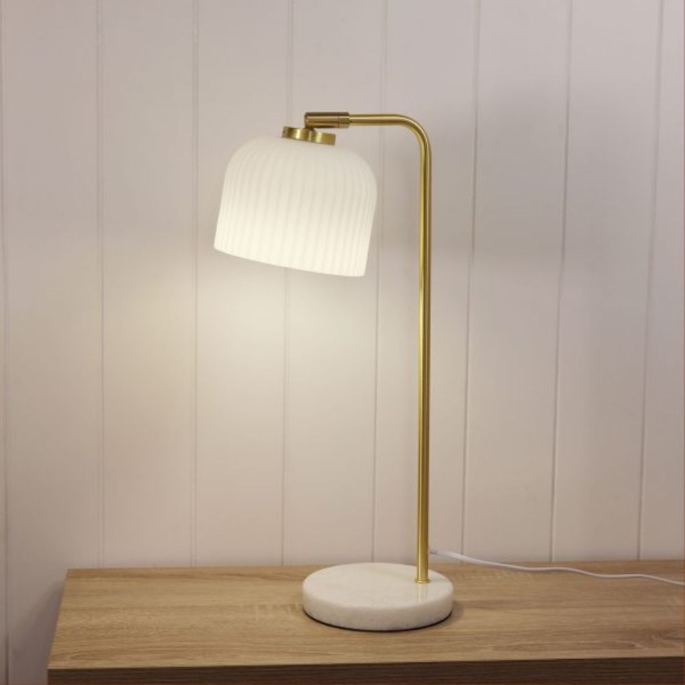 Oriel CHARLOTTE Task Lamp - Glass Decorative-Oriel Lighting-Ozlighting.com.au