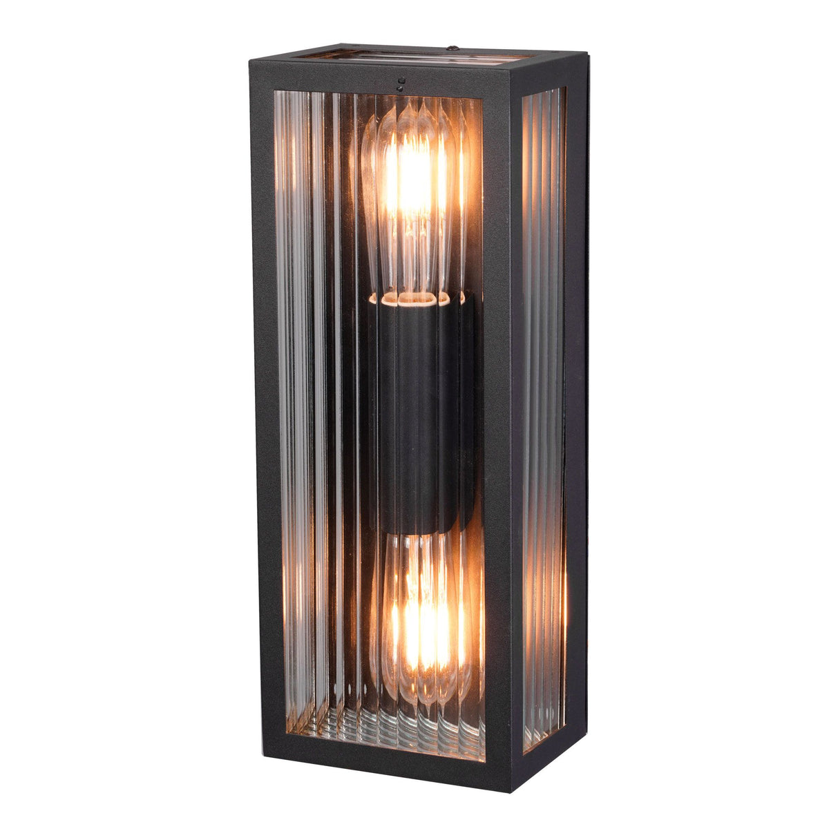 Oriel CHICAGO Wall Light Outdoor Reeded Glass-Oriel Lighting-Ozlighting.com.au