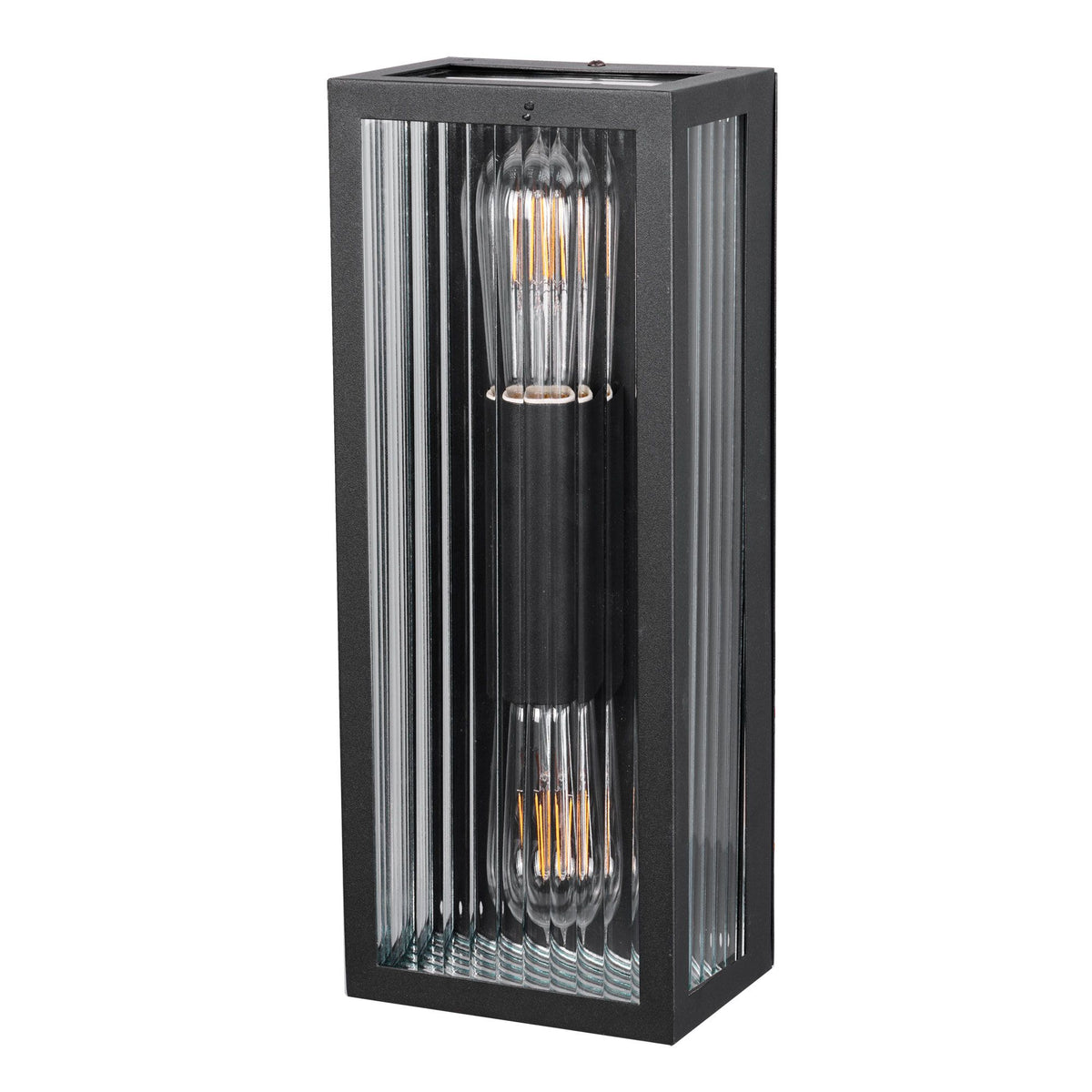 Oriel CHICAGO Wall Light Outdoor Reeded Glass-Oriel Lighting-Ozlighting.com.au