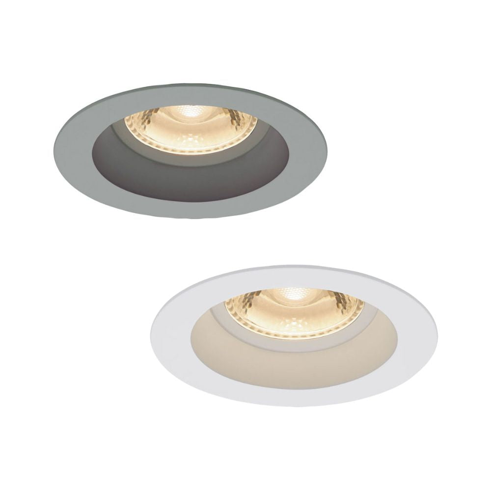 Oriel COAST LED Downlight - 6W, Single Colour Deep Face, 3000K, Silver-Oriel Lighting-Ozlighting.com.au