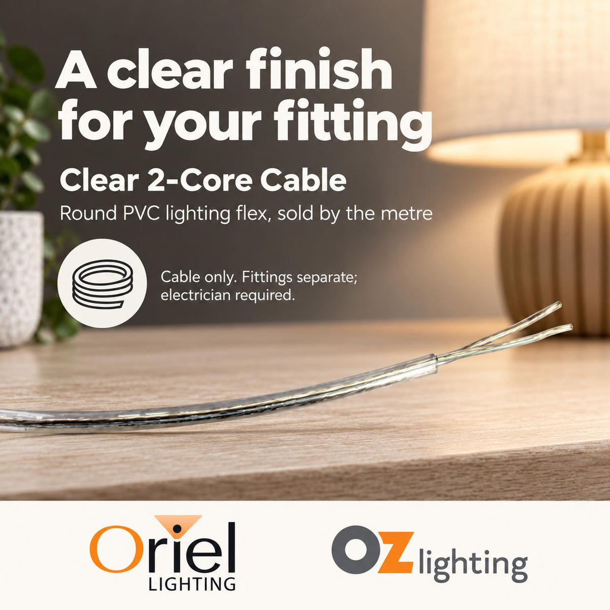 Oriel Cable - 2/3 Core PVC-Oriel Lighting-Ozlighting.com.au